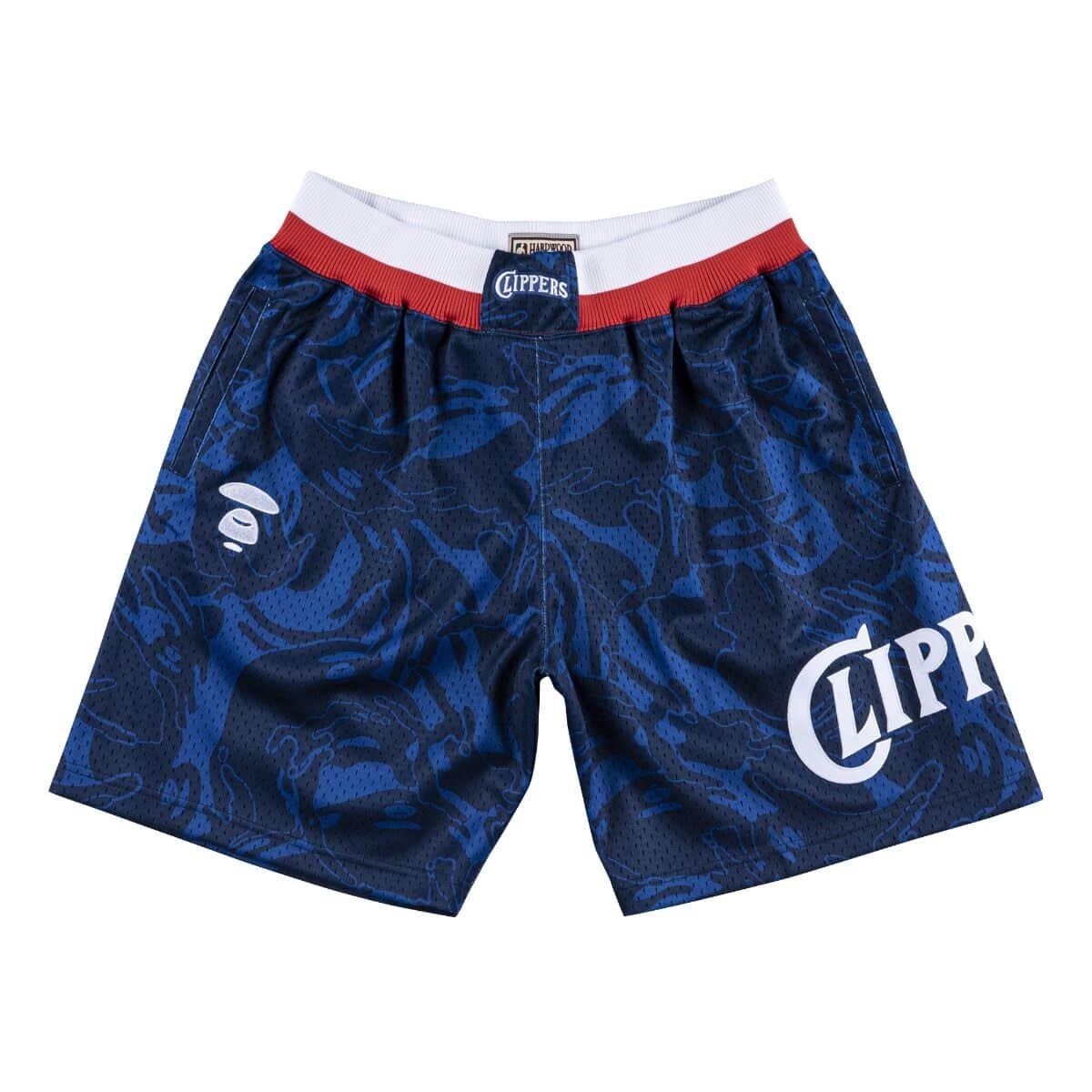 Pre-owned Aape X Mitchell & Ness San Diego Clippers Shorts Navy