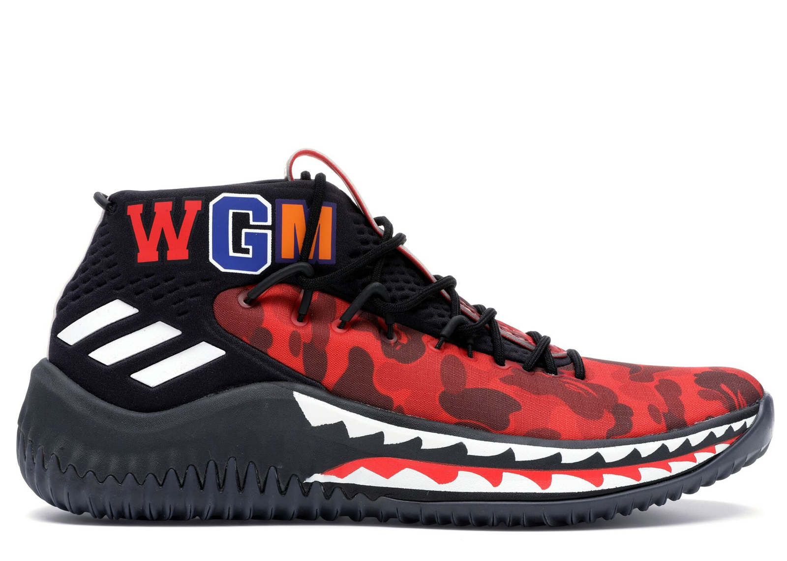 adidas Dame 4 A Bathing Ape Red - Sneakers