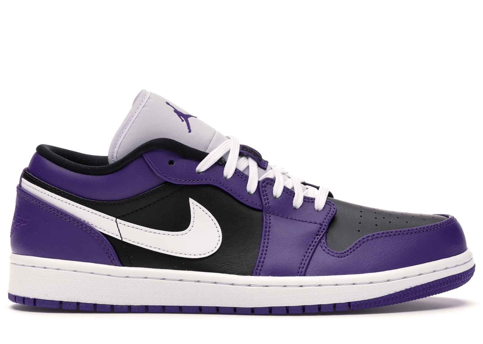 Jordan 1 Low Court Purple Black 