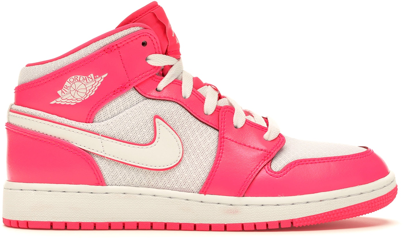 Jordan 1 Mid Hyper Pink White (GS) 555112611
