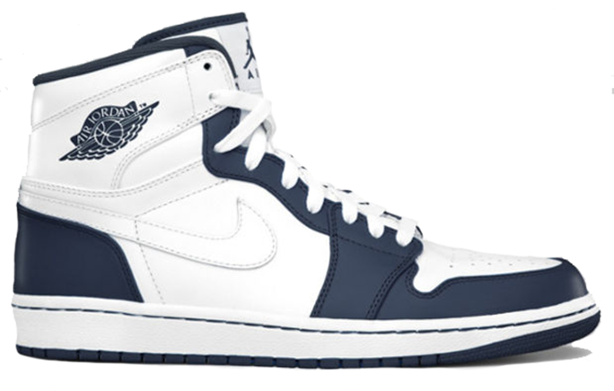 jordan 1 mid navy white