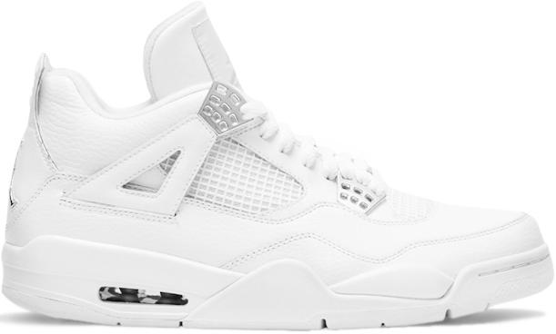 white and silver jordans