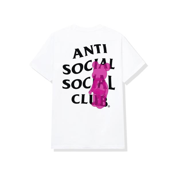 Pre-owned Anti Social Social Club  Bearbrick Tee White