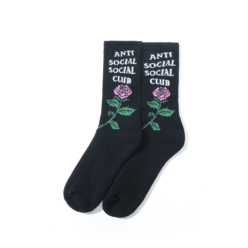 Pre-owned Anti Social Social Club  Club Broken Ankle Socks Black