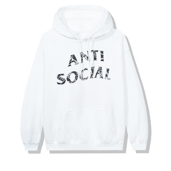 Pre-owned Anti Social Social Club  Funky Forest Hoodie White