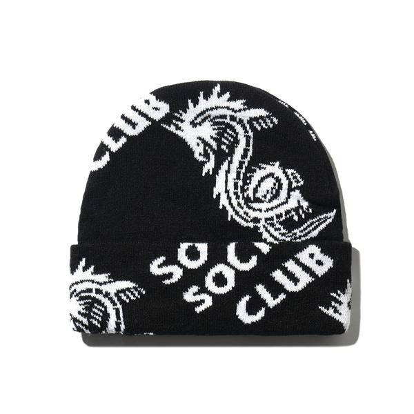 Pre-owned Anti Social Social Club  Garden Grove Knit Cap Black