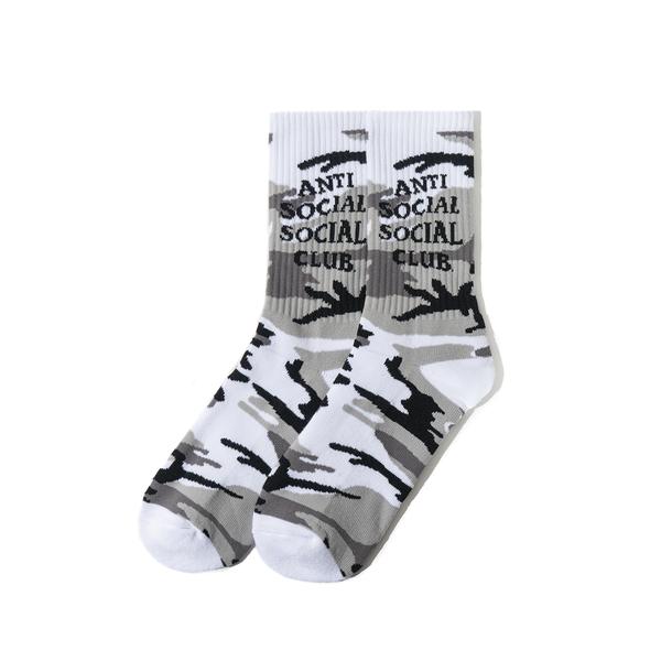 Pre-owned Anti Social Social Club  Gone Socks Snow Camo