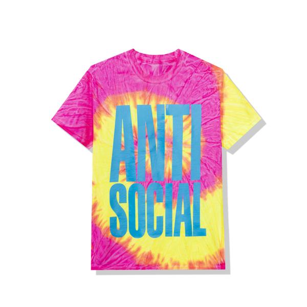 Pre-owned Anti Social Social Club  Heatwave Tee Pink Tie Dye