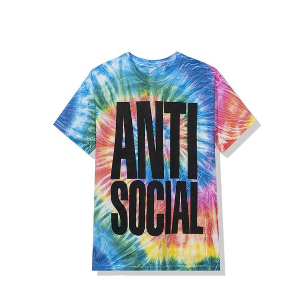 Pre-owned Anti Social Social Club  Heatwave Tee Rainbow Tie Dye