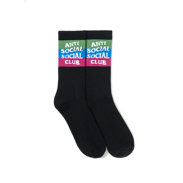 Pre-owned Anti Social Social Club  Life Is Great Socks Pink/yellow