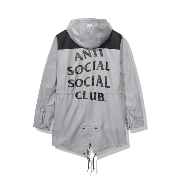 Pre-owned Anti Social Social Club Salmon Alpha Jacket Grey/black