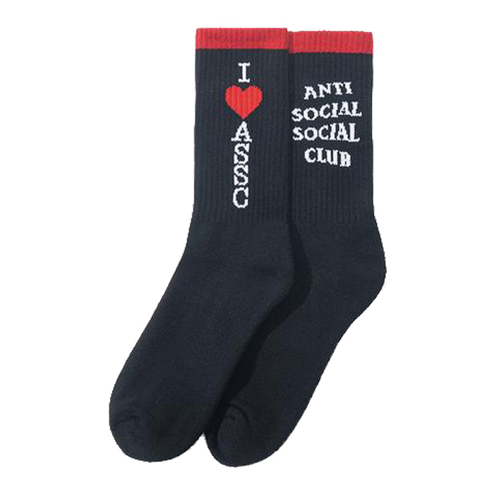 Pre-owned Anti Social Social Club  Tourism Socks Black