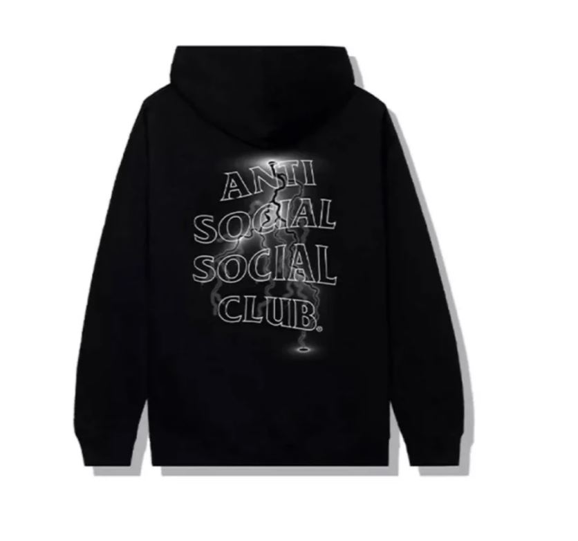 Pre-owned Anti Social Social Club  Twisted Hoodie Black