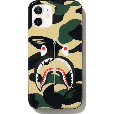 Pre-owned Bape  1st Camo Shark Iphone 12 Mini Case Yellow
