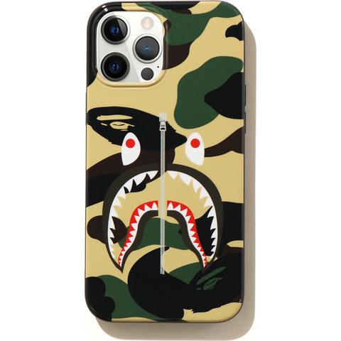 Pre-owned Bape  1st Camo Shark Iphone Pro Max Case Yellow