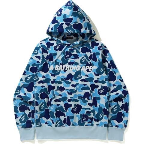 Pre-owned Bape  Abc Camo Pullover Hoodie Blue