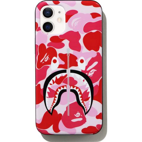 Pre-owned Bape  Abc Camo Shark Iphone 12 Mini Case Pink