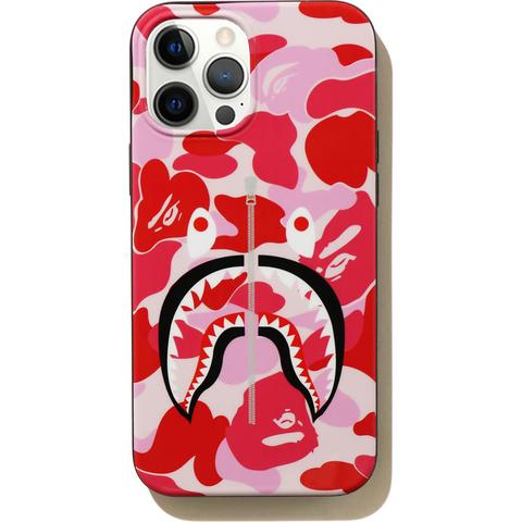 Pre-owned Bape  Abc Camo Shark Iphone 12 Pro Max Case Pink