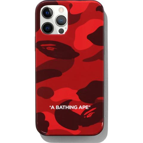 Pre-owned Bape Color Camo Iphone 12/12 Pro Case Red
