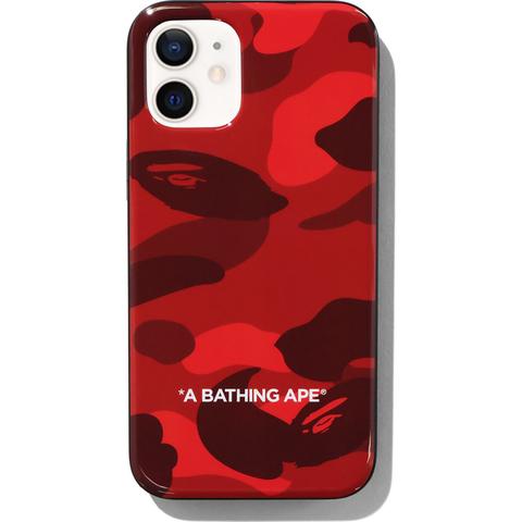 Pre-owned Bape  Color Camo Iphone 12 Mini Case Red