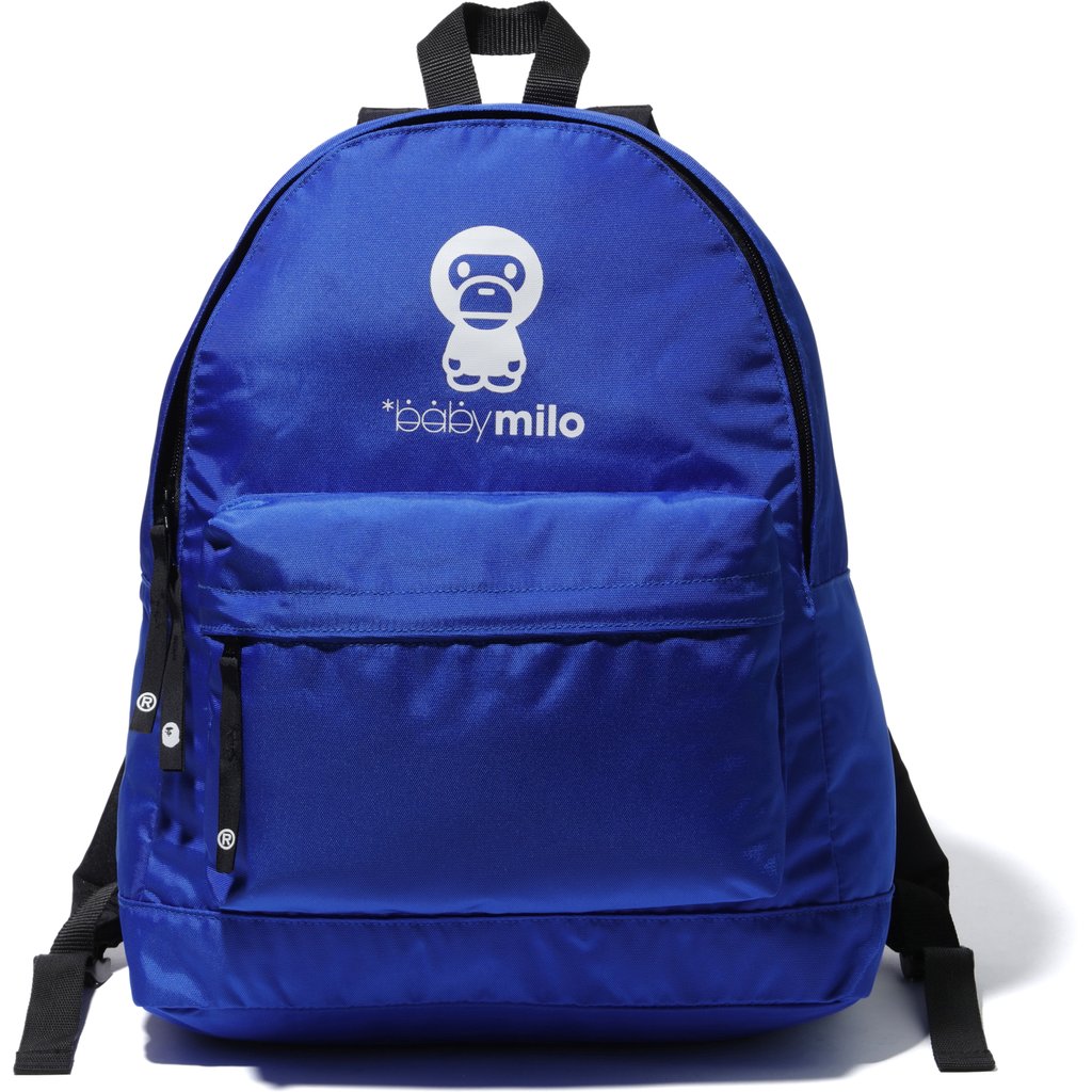 Pre-owned Bape  Milo Happy New Year Kids Backpack Navy