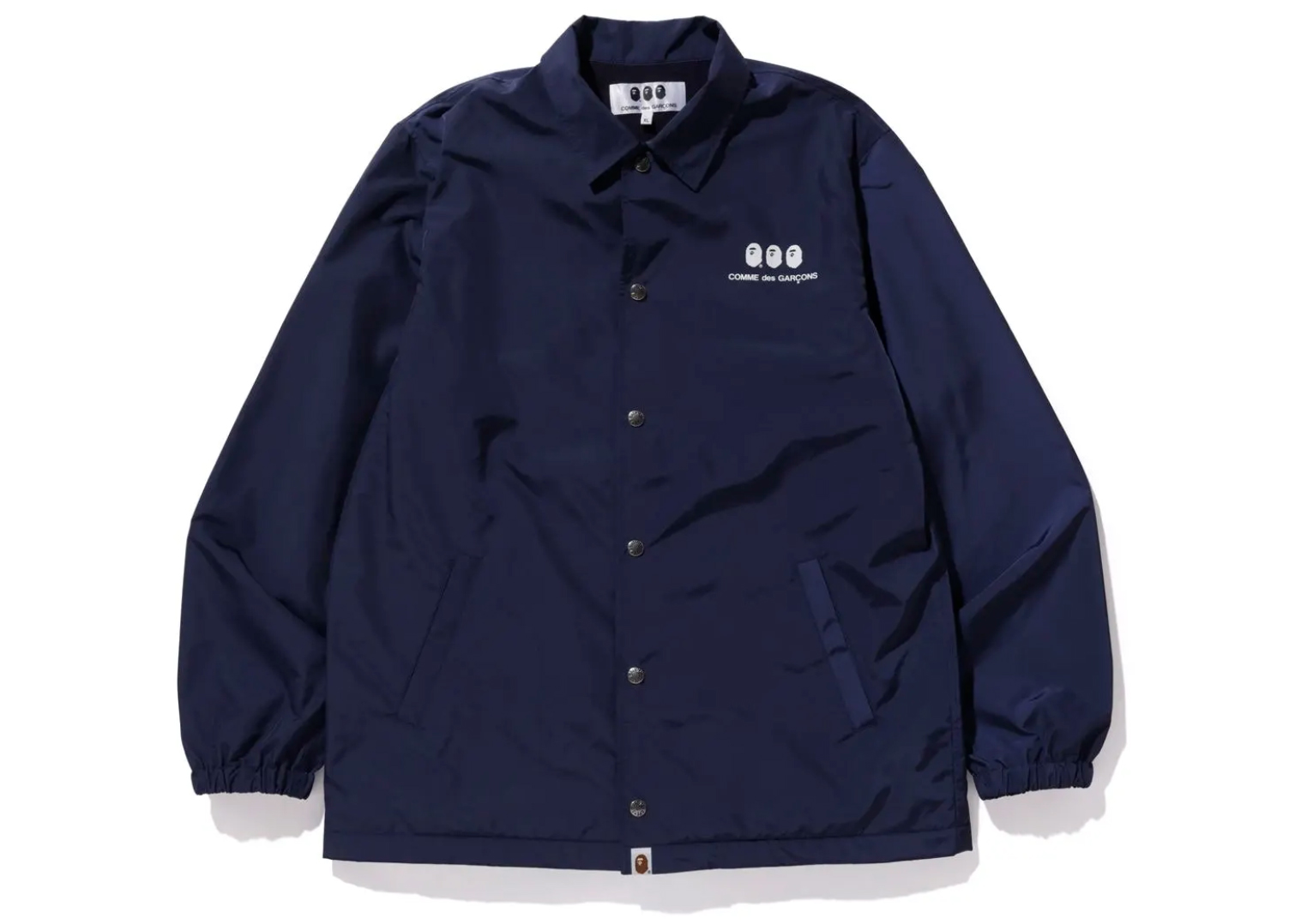 Pre-owned Bape  X Cdg Osaka Coach Jacket Navy