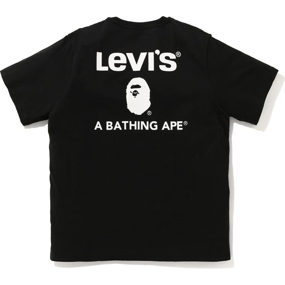Pre-owned Bape X Levi's A Bathing Ape Tee Black