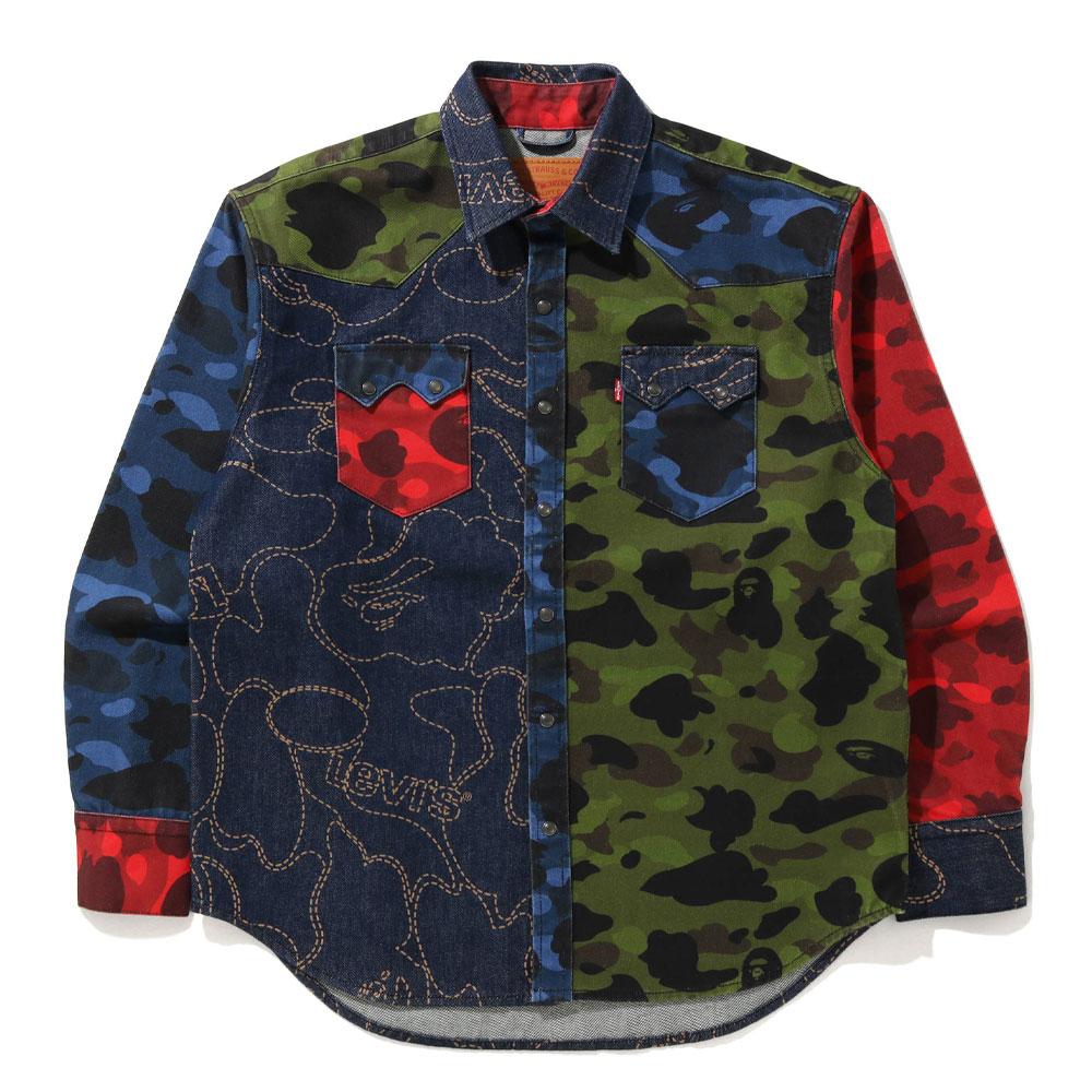 Pre-owned Bape X Levi's Camo Jacket Multicolor