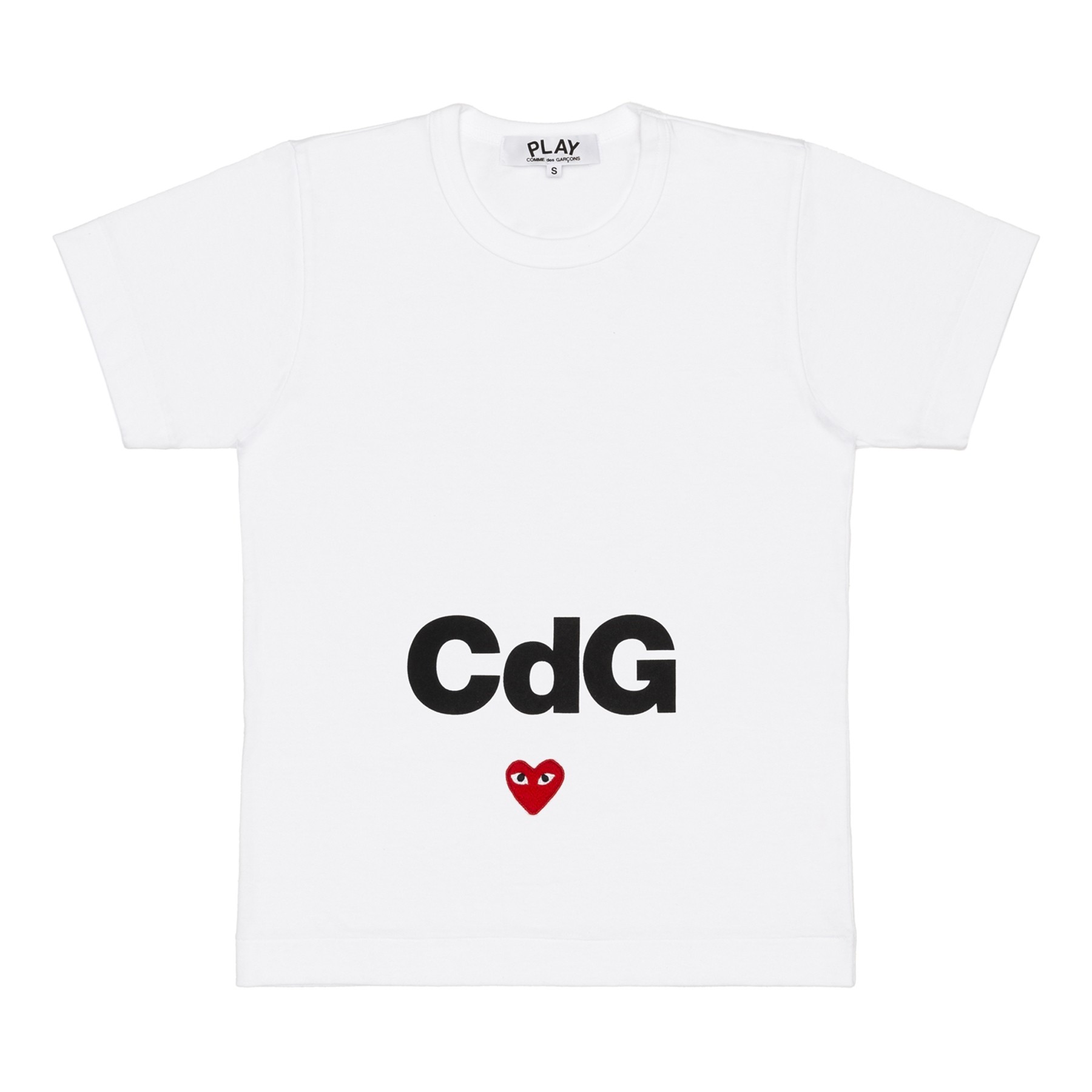 Pre-owned Cdg Play Ladies' T-shirt White