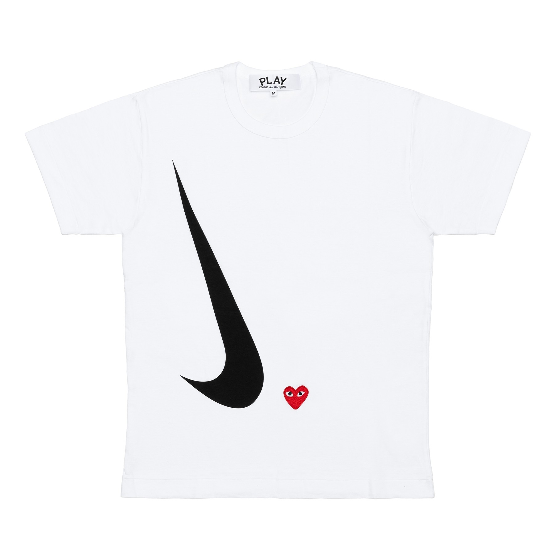 Pre-owned Cdg Play Cdg X Nike Ladies' T-shirt White
