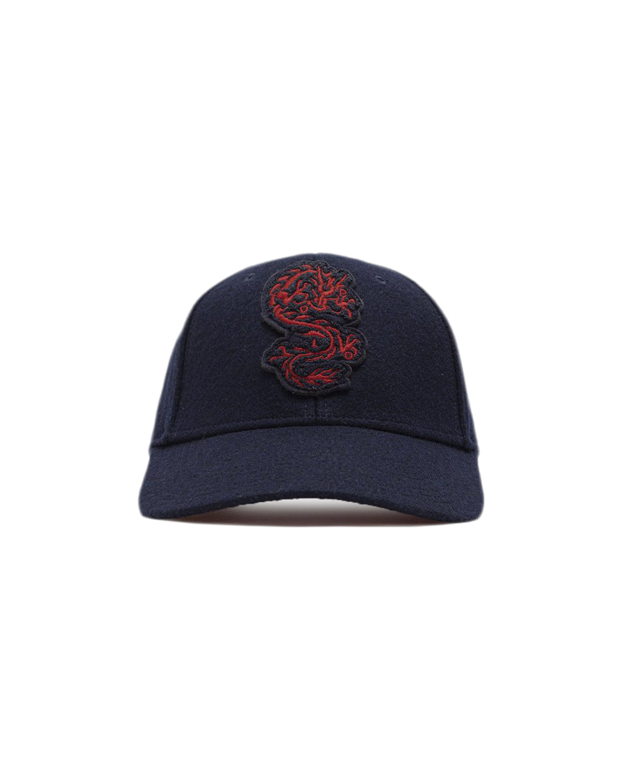 Pre-owned Clot  X Polo By Ralph Lauren High Crown Cap Navy