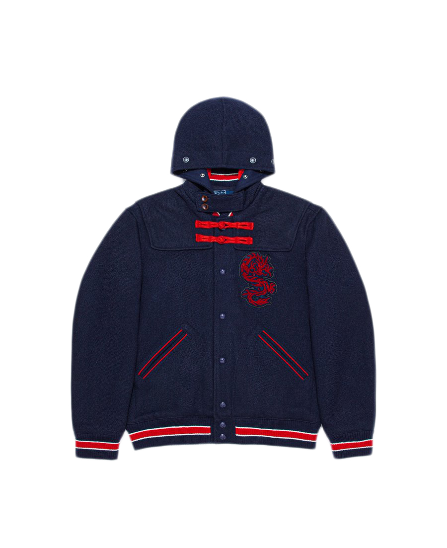 Pre-owned Clot  X Polo By Ralph Lauren Patch Jacket Navy