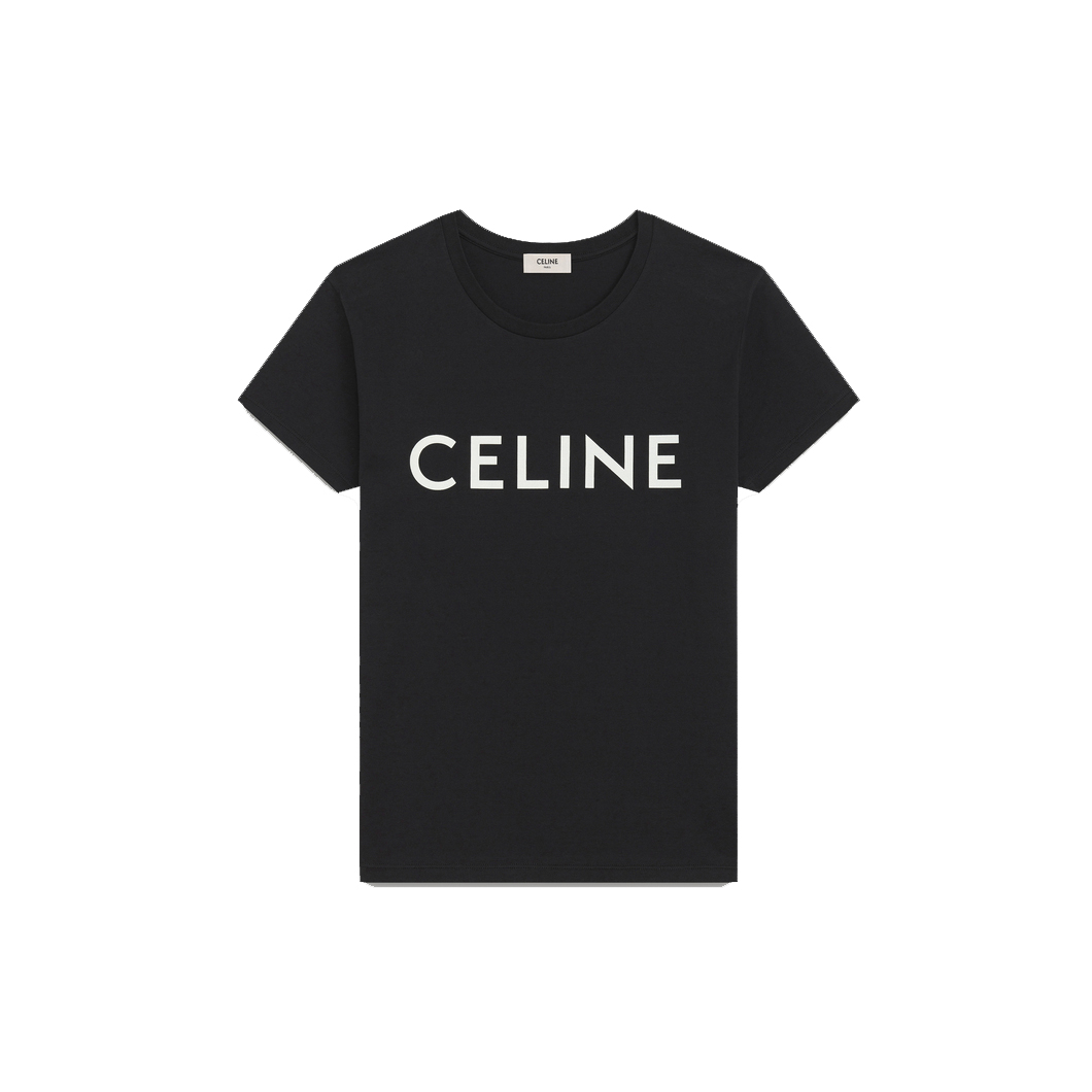 Pre-owned Celine Cotton T-shirt Black/white