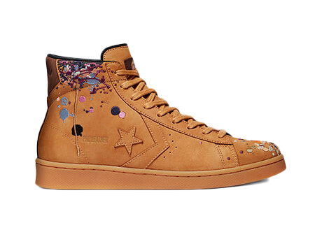 Pre-owned Converse  Pro Leather Bandulu In Wheat/multicolor