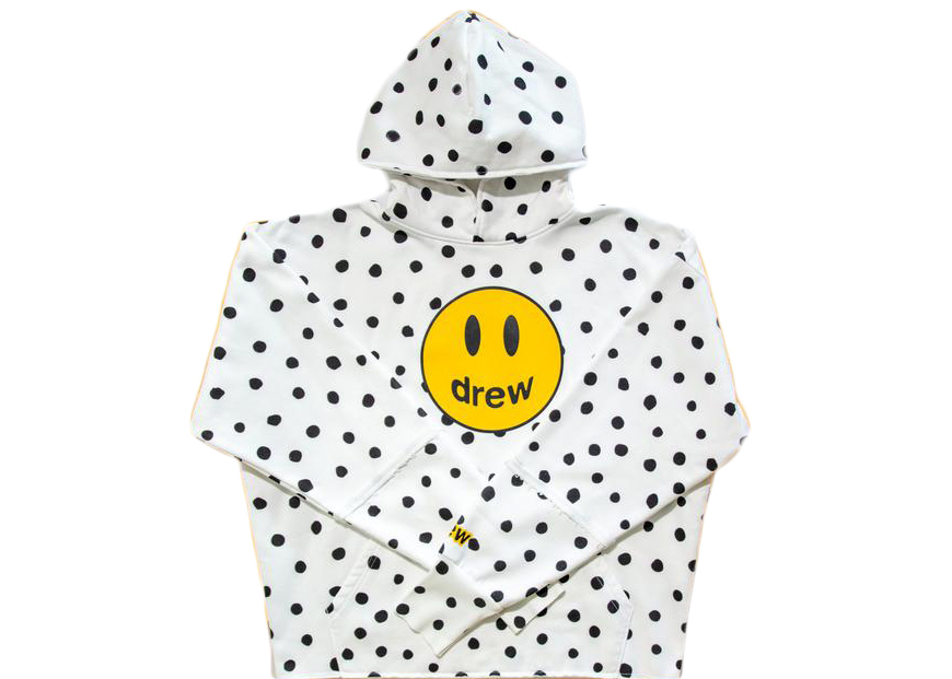 Pre-owned Drew House  Mascot Deconstructed Hoodie Polka Dot