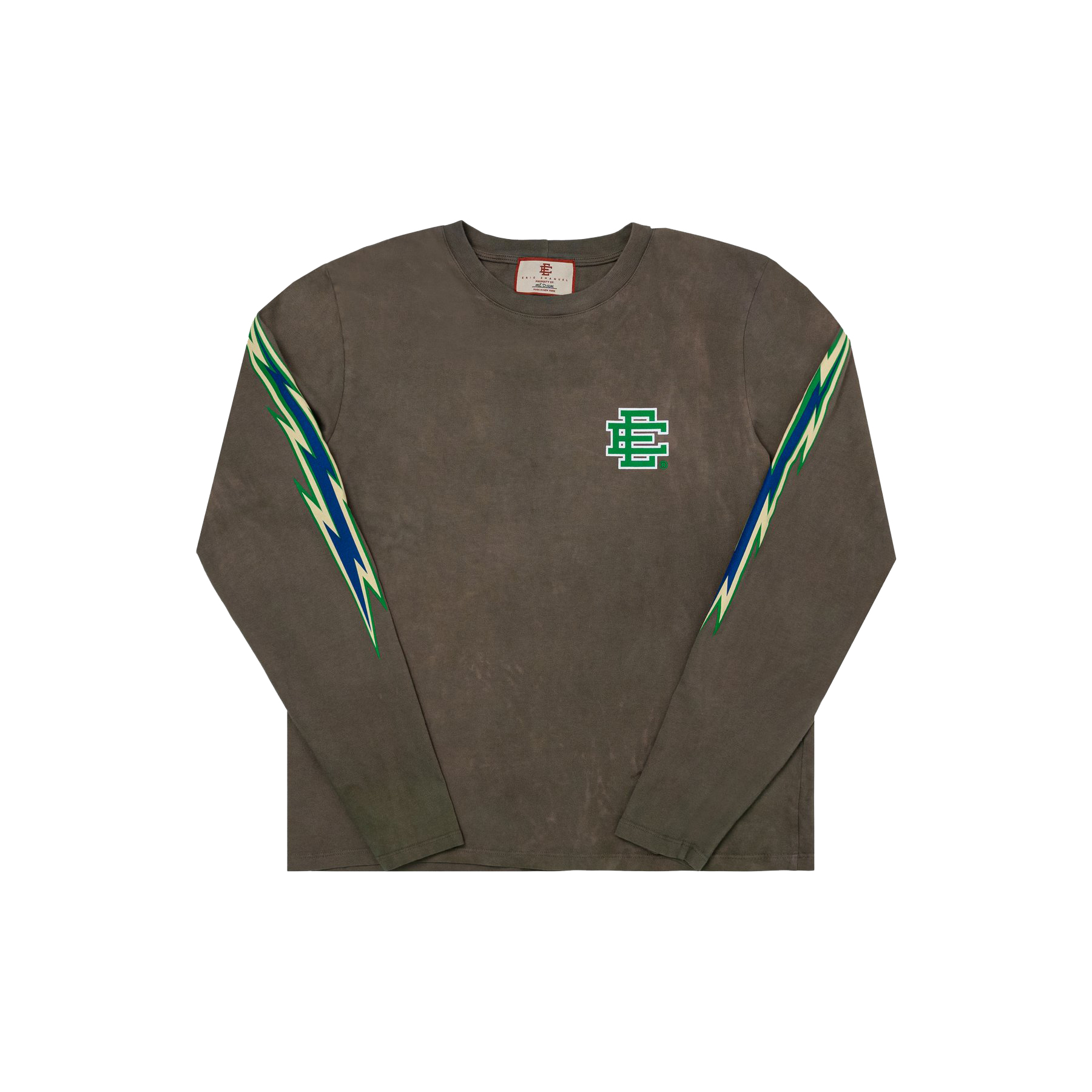 Pre-owned Eric Emanuel  Ee Long Sleeve T-shirt Olive