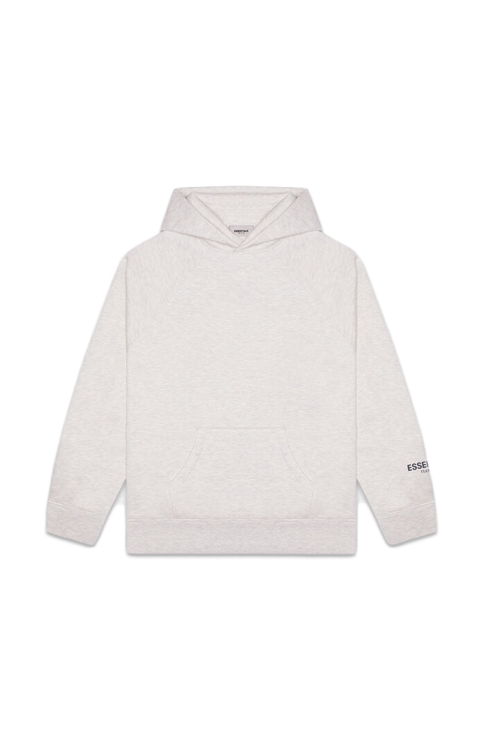 adidas essentials heather grey pullover hoodie