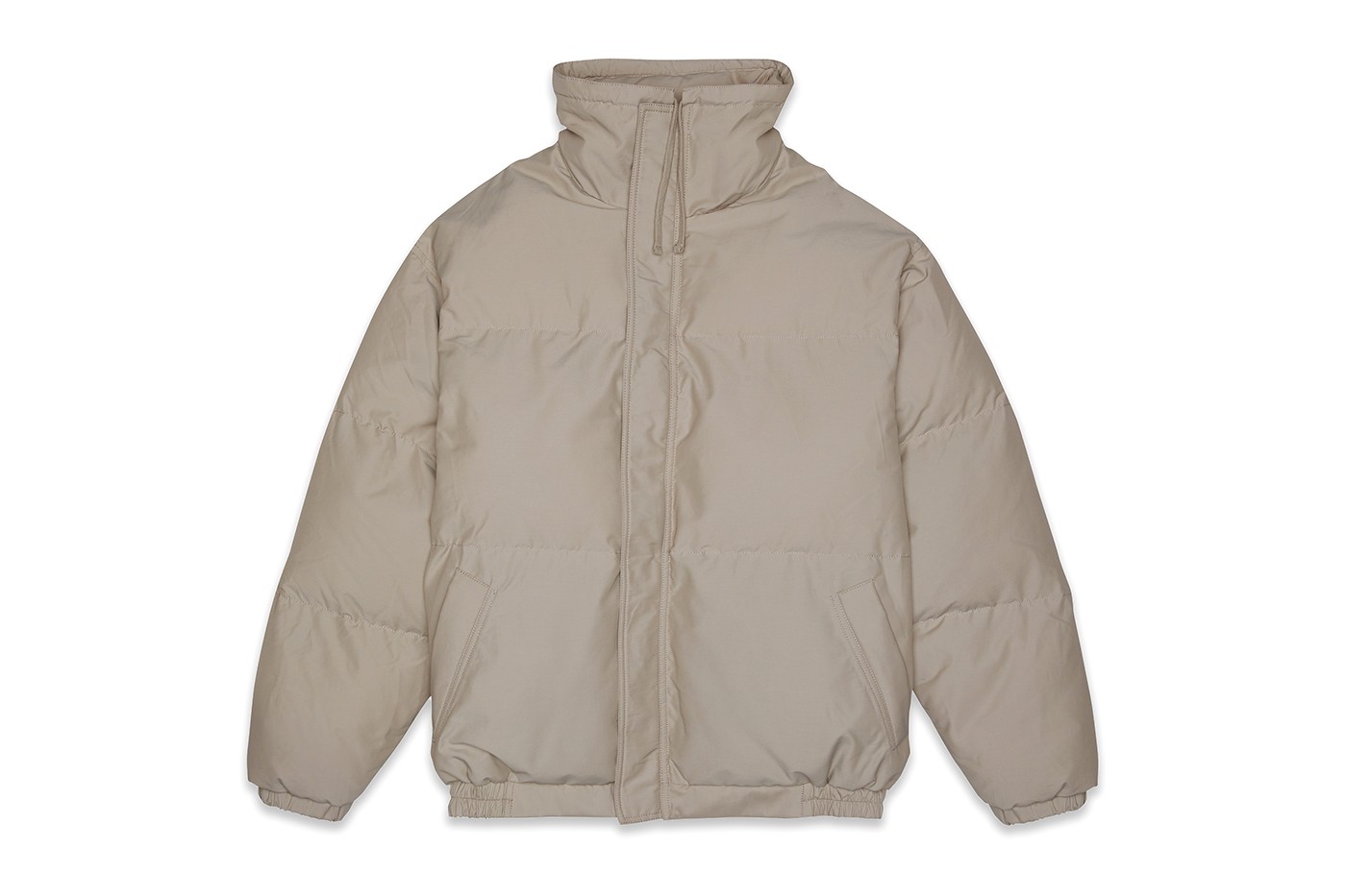 Pre-owned Fear Of God  Essentials Puffer Jacket Taupe