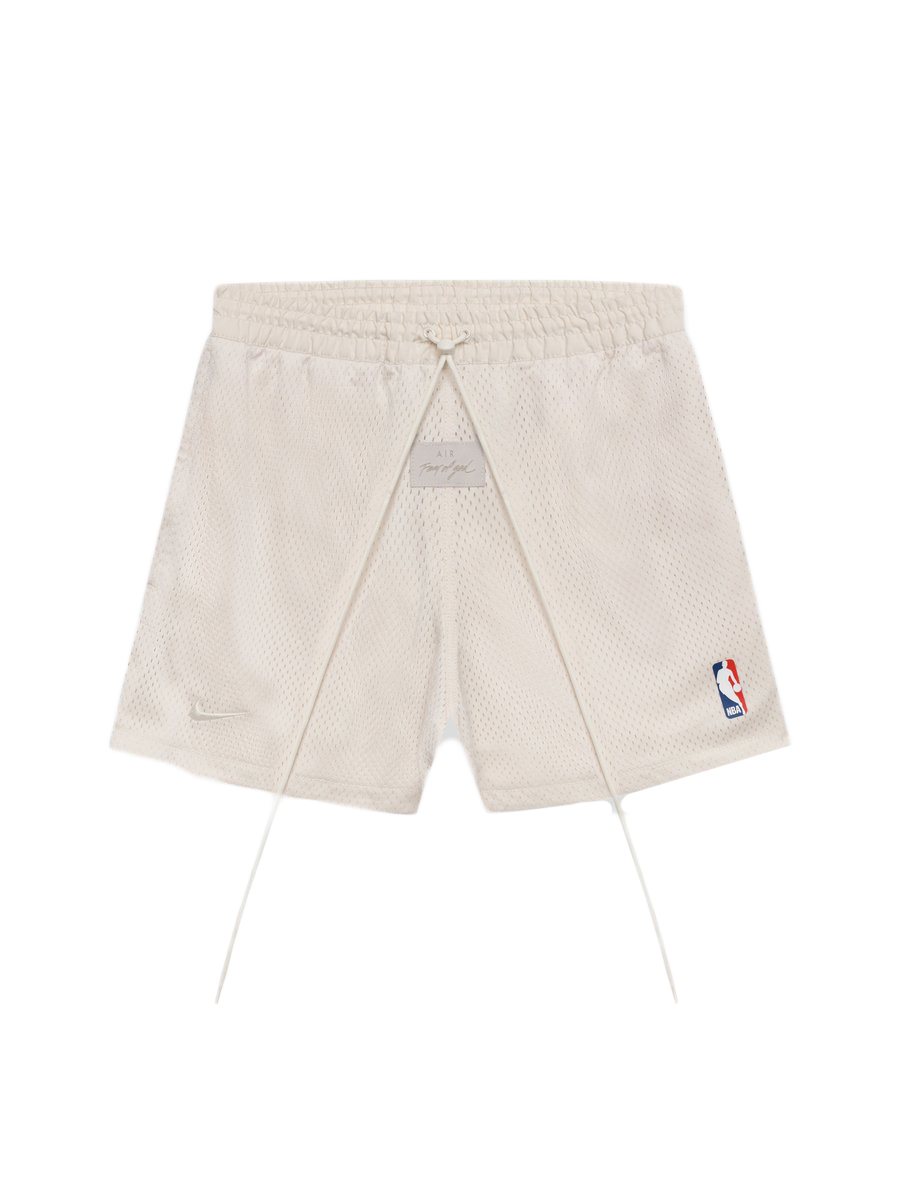 Pre-owned Fear Of God  X Nike Basketball Shorts Light Cream