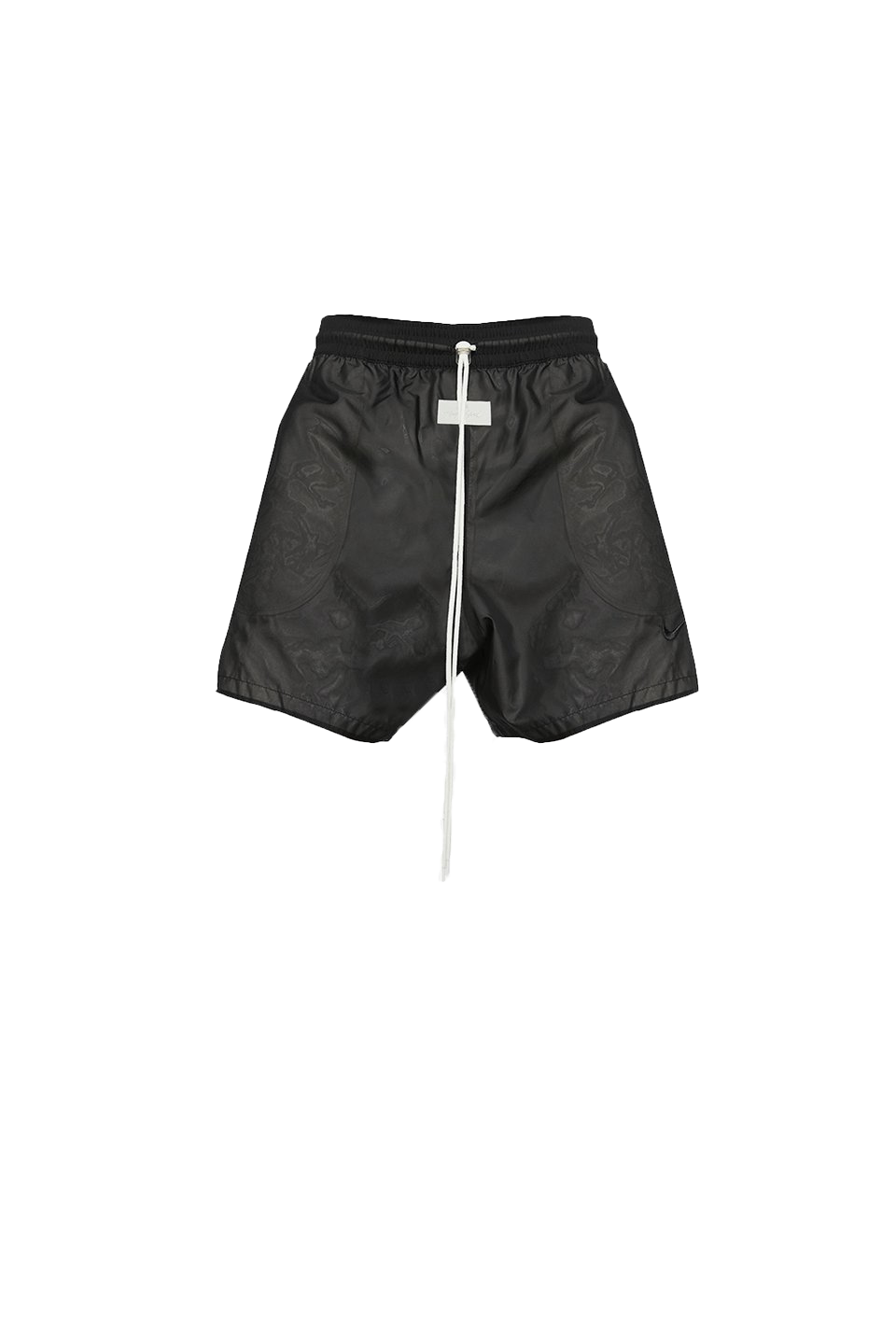 Pre-owned Fear Of God X Nike Stretch Shorts Black/light Bone/sail/black
