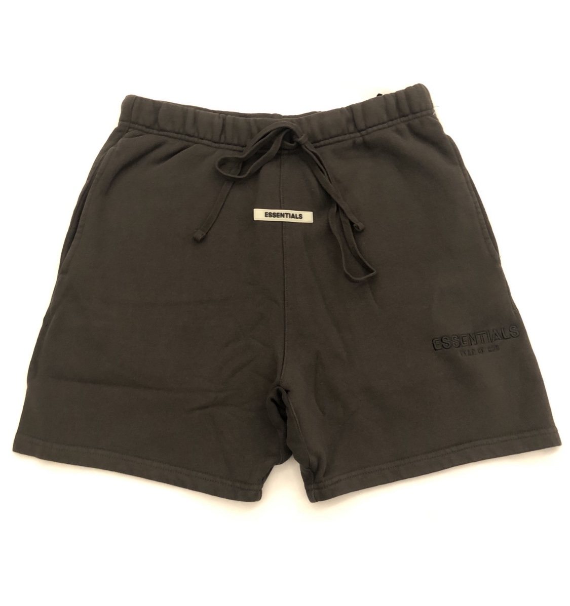 Pre-owned Fear Of God  Essentials Sweat Shorts Black Ink