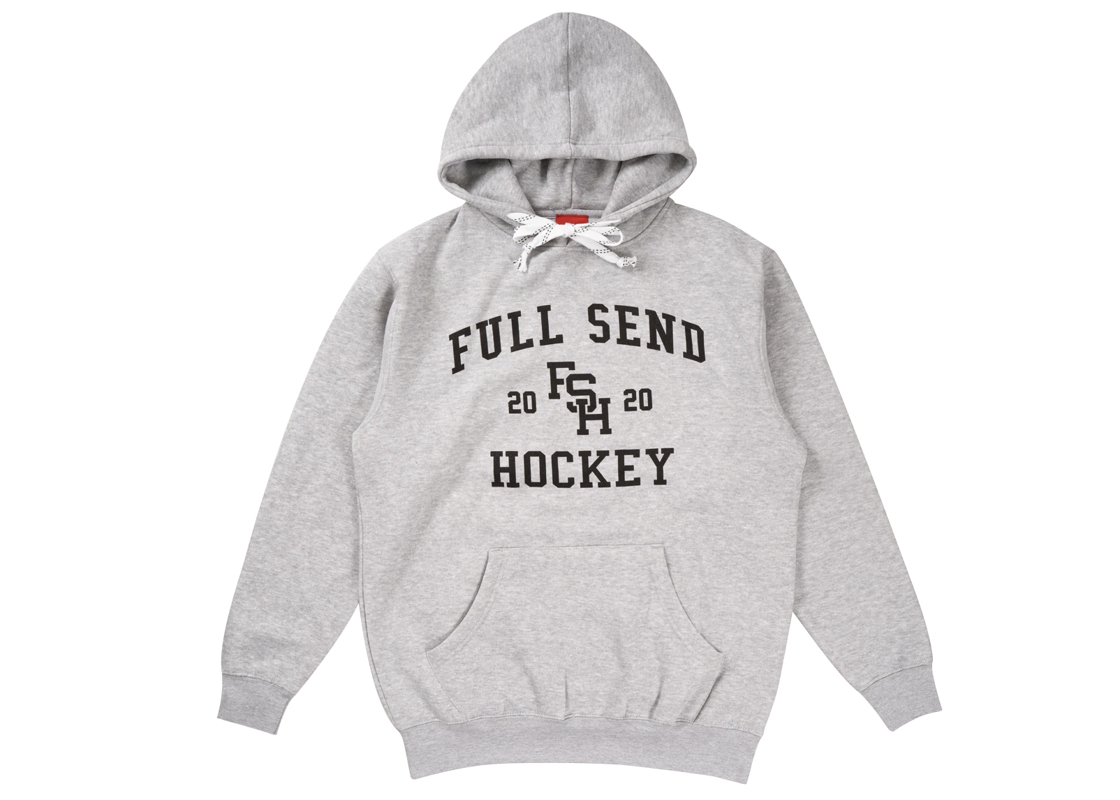 Pre-owned Full Send  Hockey Hoodie Grey