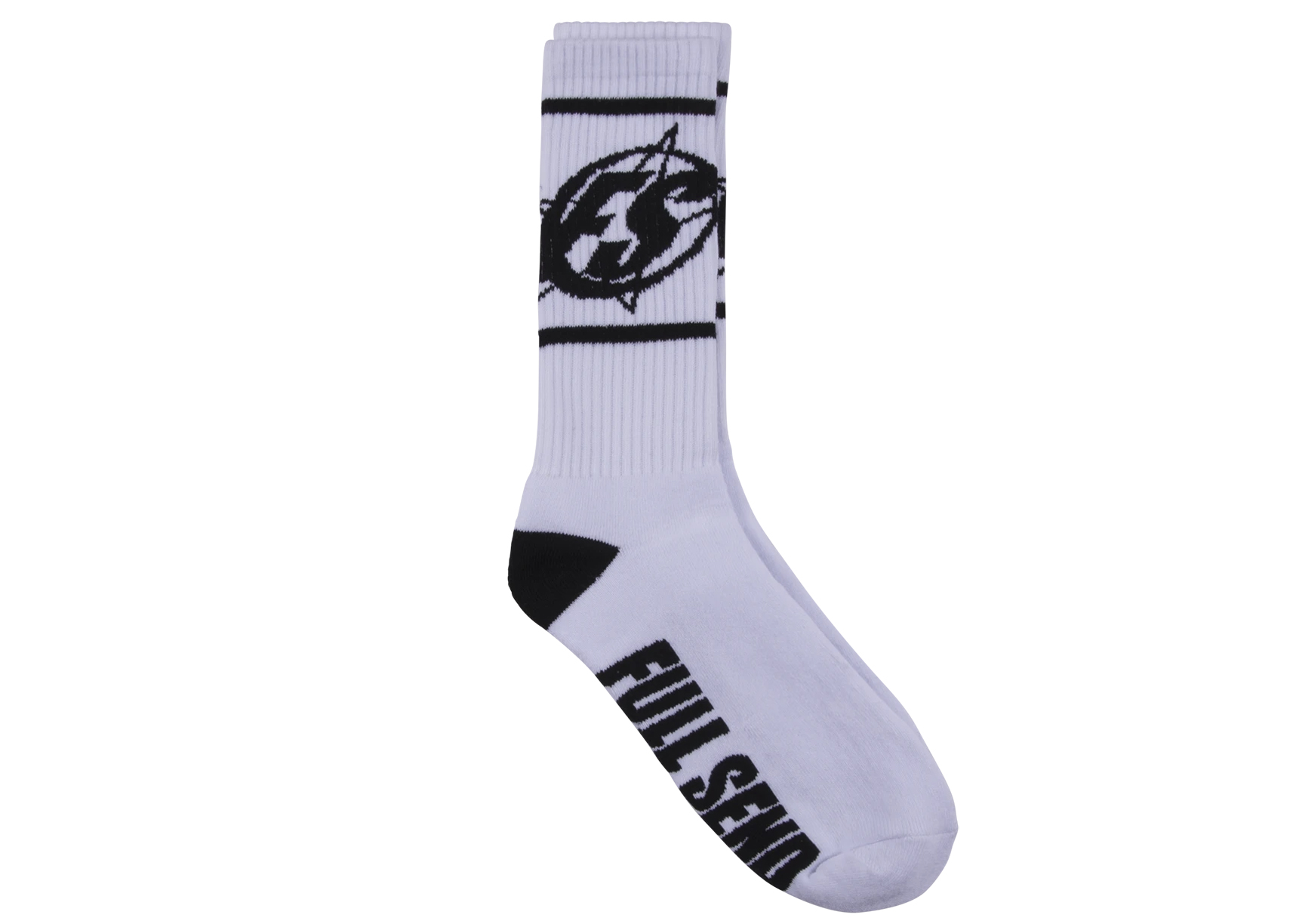 Pre-owned Full Send  Logo Socks White