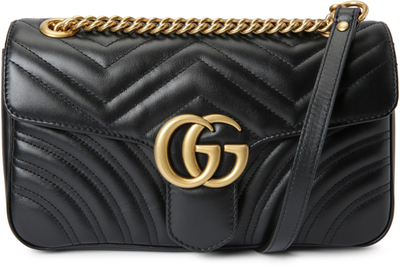  Gucci  GG  Marmont  Shoulder Bag  Matelasse Small Black