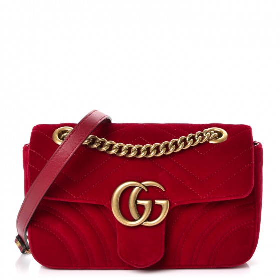 red velvet gucci marmont