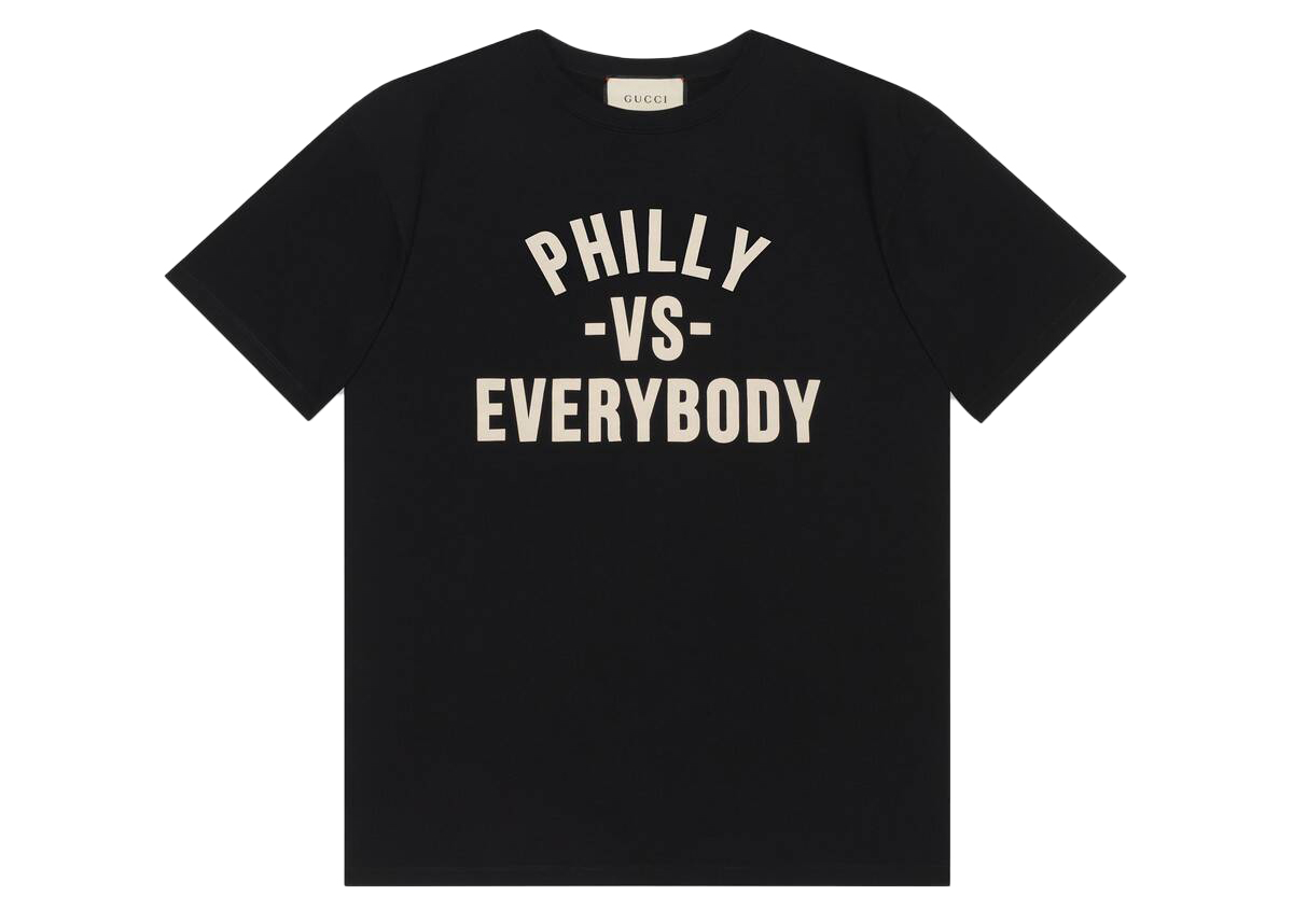 Pre-owned Gucci  Philly Vs. Everybody T-shirt Black