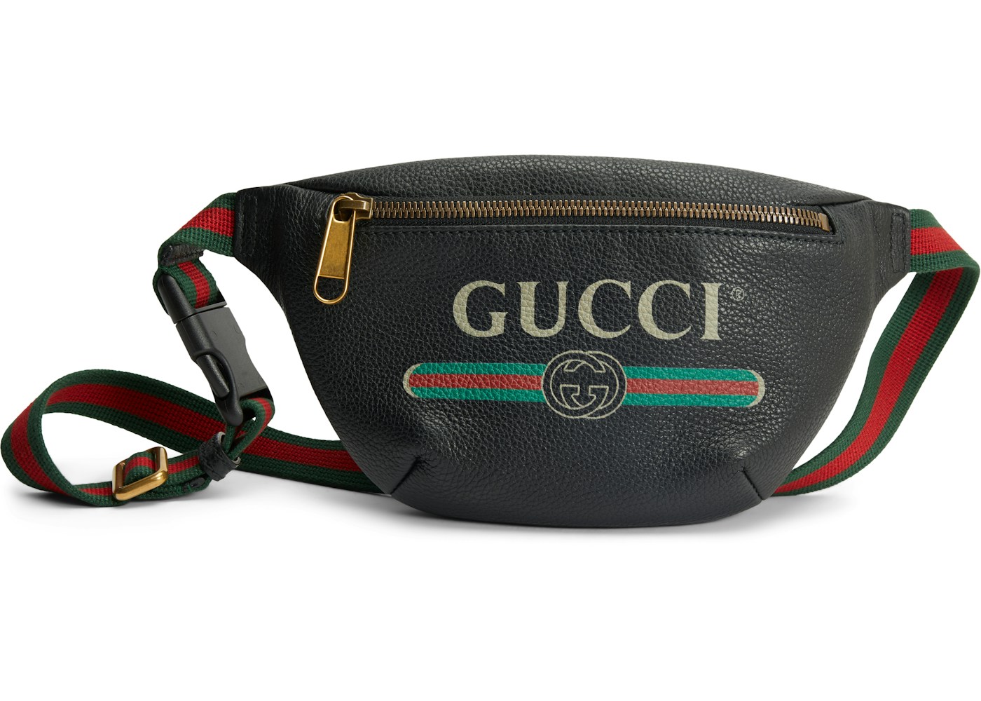 Gucci Print Belt Bag Vintage Logo Small (29.5 - 41 in.) Black
