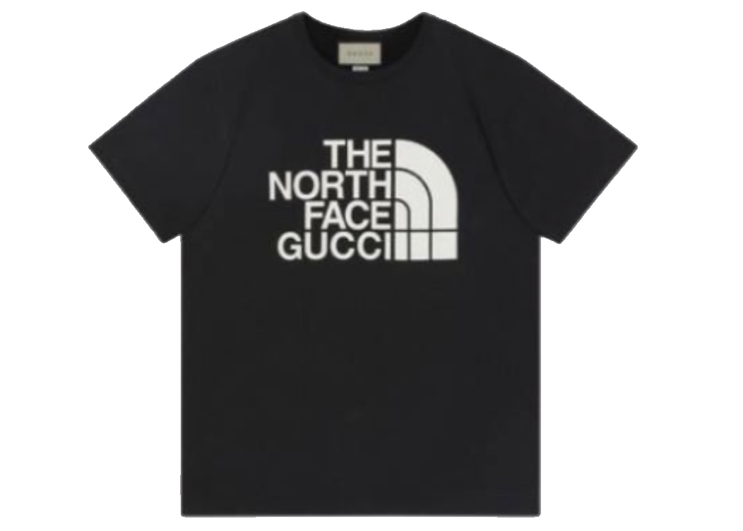 Pre-owned Gucci X The North Face Cotton T-shirt Black/white