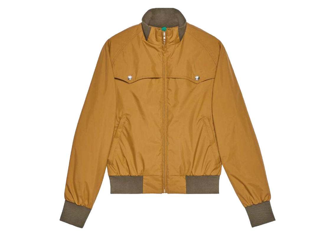 Pre-owned Gucci  X The North Face Light Nylon Bomber Gold