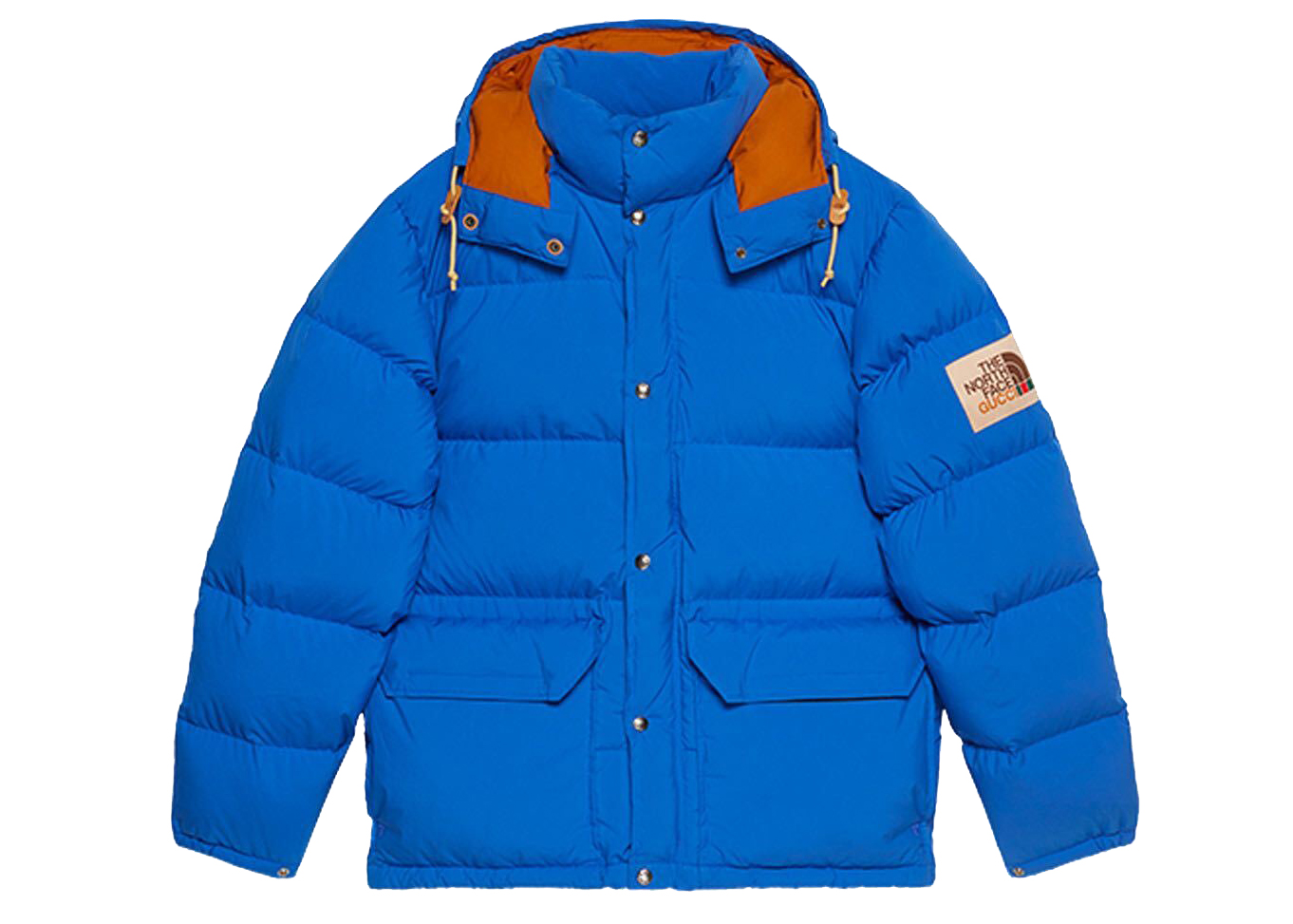 Pre-owned Gucci  X The North Face Nylon Jacket Blue